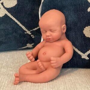 🆕18Inch Realistic Full Body Silicone Reborn wheaten Baby Girl Newborn Baby Doll